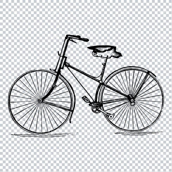 Old Artwork of a Bicycle No.2