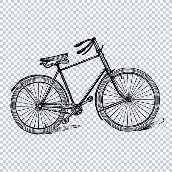 Old Artwork of a Bicycle No.3