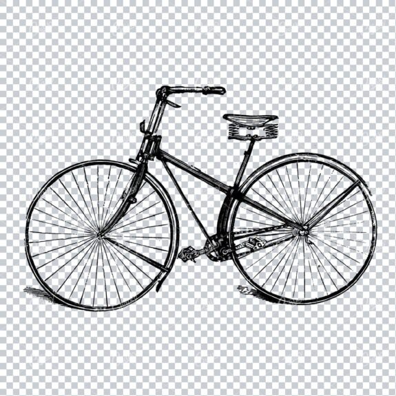 Old Artwork of a Bicycle No.4