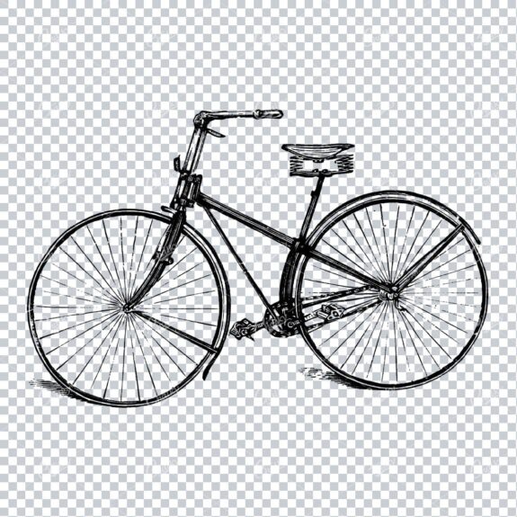 Old Artwork of a Bicycle No.5