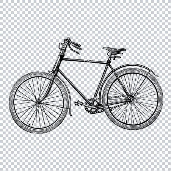 Old Artwork of a Bicycle No.6