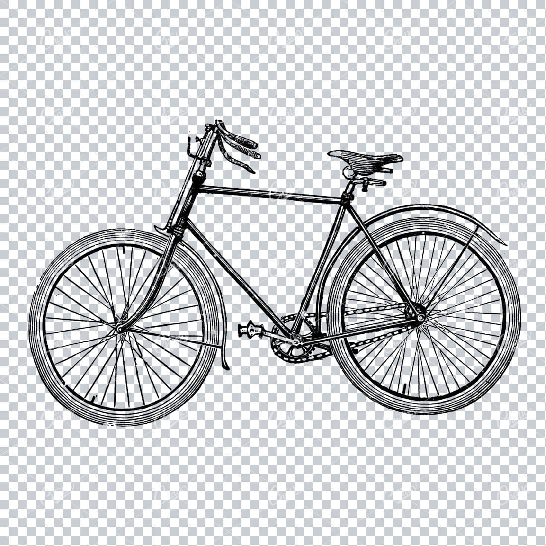 Old Artwork of a Bicycle No.6