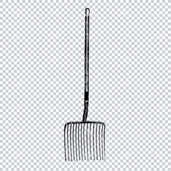 Vintage Gardening Illustration - Fork No.3