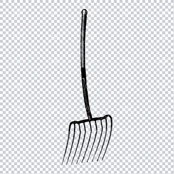 Vintage Gardening Illustration - Fork No.4