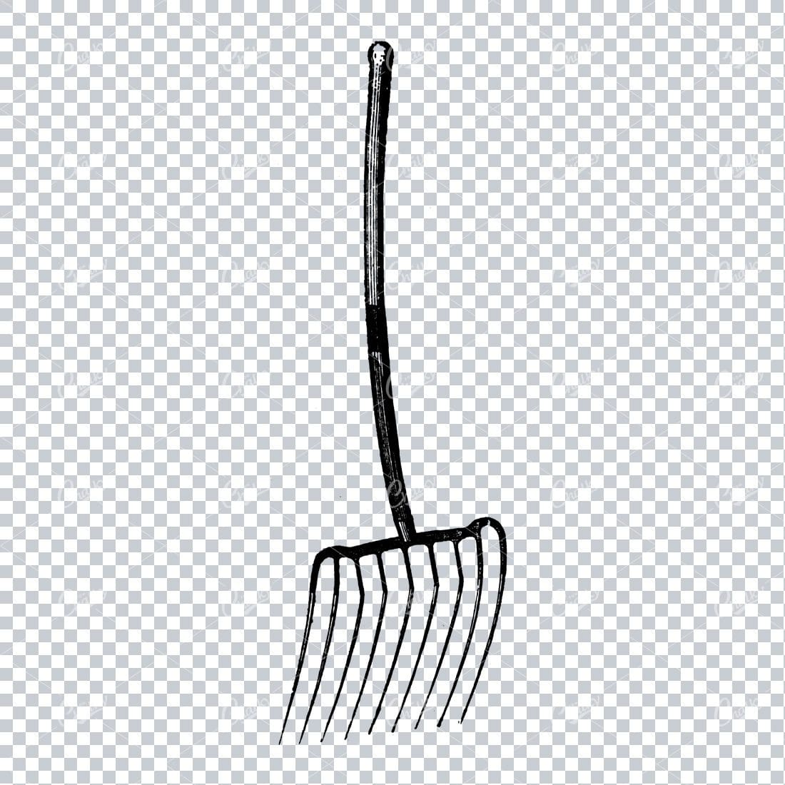 Vintage Gardening Illustration - Fork No.4