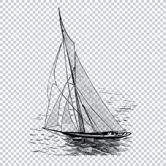 Vintage Nautical Artwork - Sailboat
