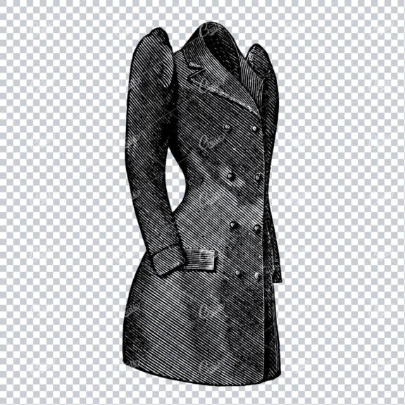 Vintage Fashion Artwork - Womens Coat / Jacket / Corset No.1