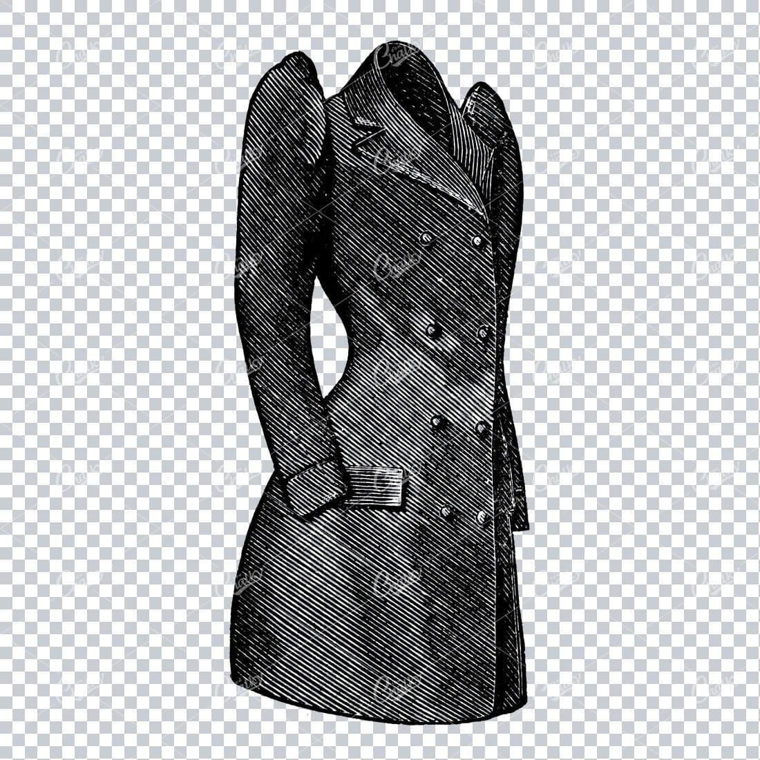 Vintage Fashion Artwork - Womens Coat / Jacket / Corset No.1