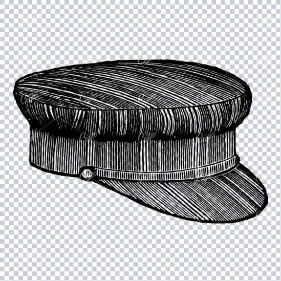 Victorian Fashion Drawing - Gentlemans Top Hat No.2