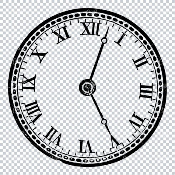 Victorian Fashion Illustration - Pocket Watch No.4