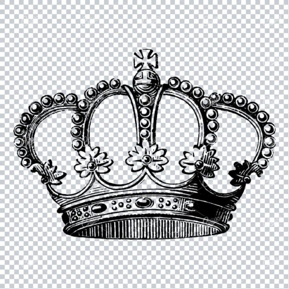 Antique Illustration of a Royal Crown No.2