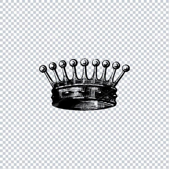Antique Illustration of a Royal Crown No.3