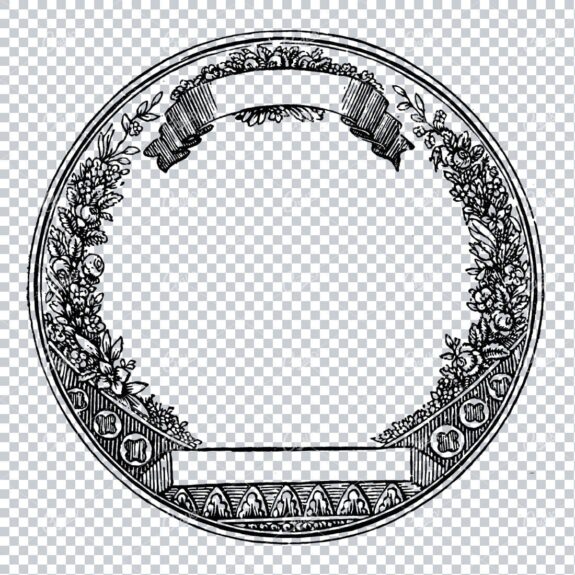 Vintage Design Element - Decorative Border / Frame Design No.14