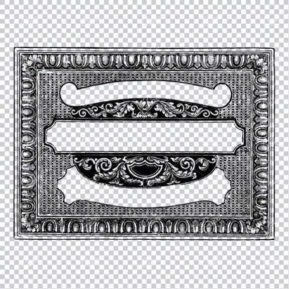 Vintage Design Element - Decorative Border / Frame Design No.38
