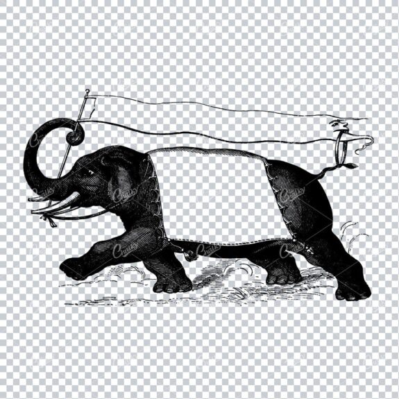 Vintage Marketing / Avertising Illustration with Banner / Print Space No.5