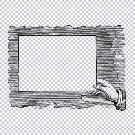 Vintage Marketing / Avertising Illustration with Banner / Print Space No.9