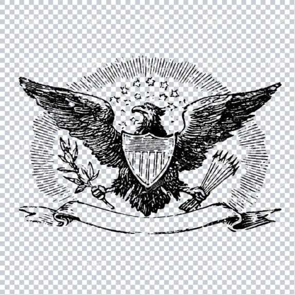 Vintage American Eagle Illustration No.5