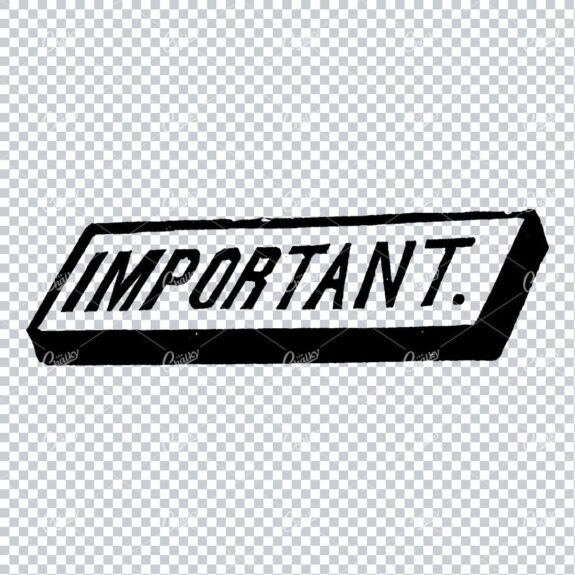 Vintage Type Design - Important Sign