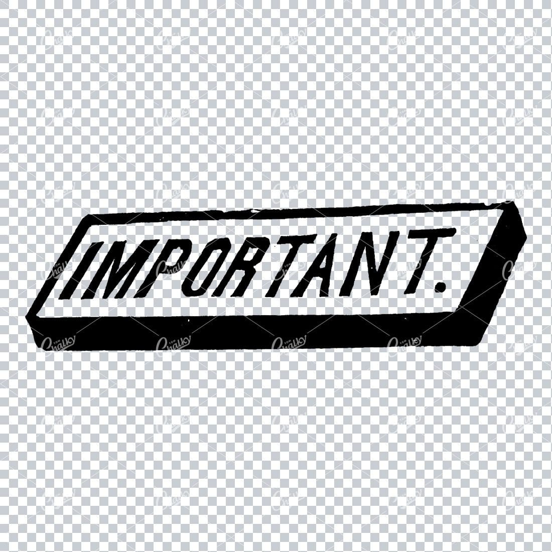 Vintage Type Design - Important Sign
