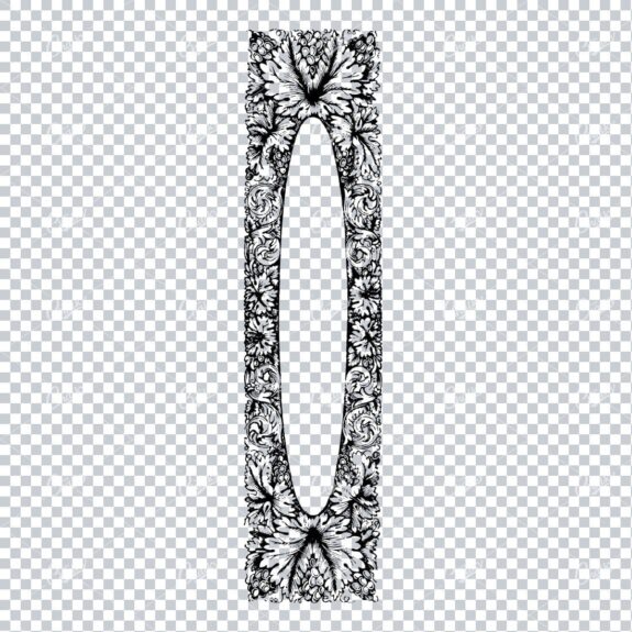 Decorative Vintage Illustration - Border / Frame Template No.2