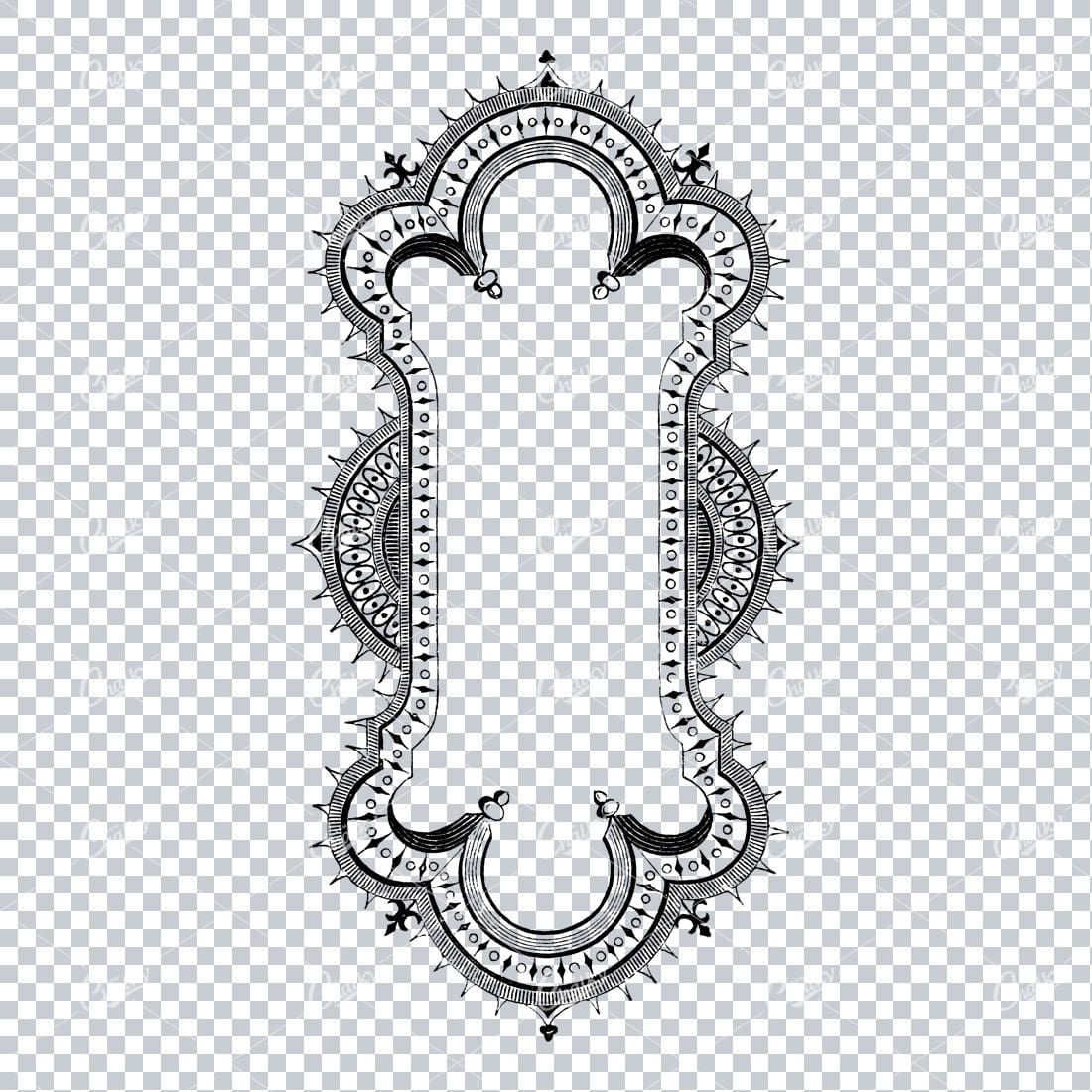 Decorative Vintage Illustration - Border / Frame Template No.3