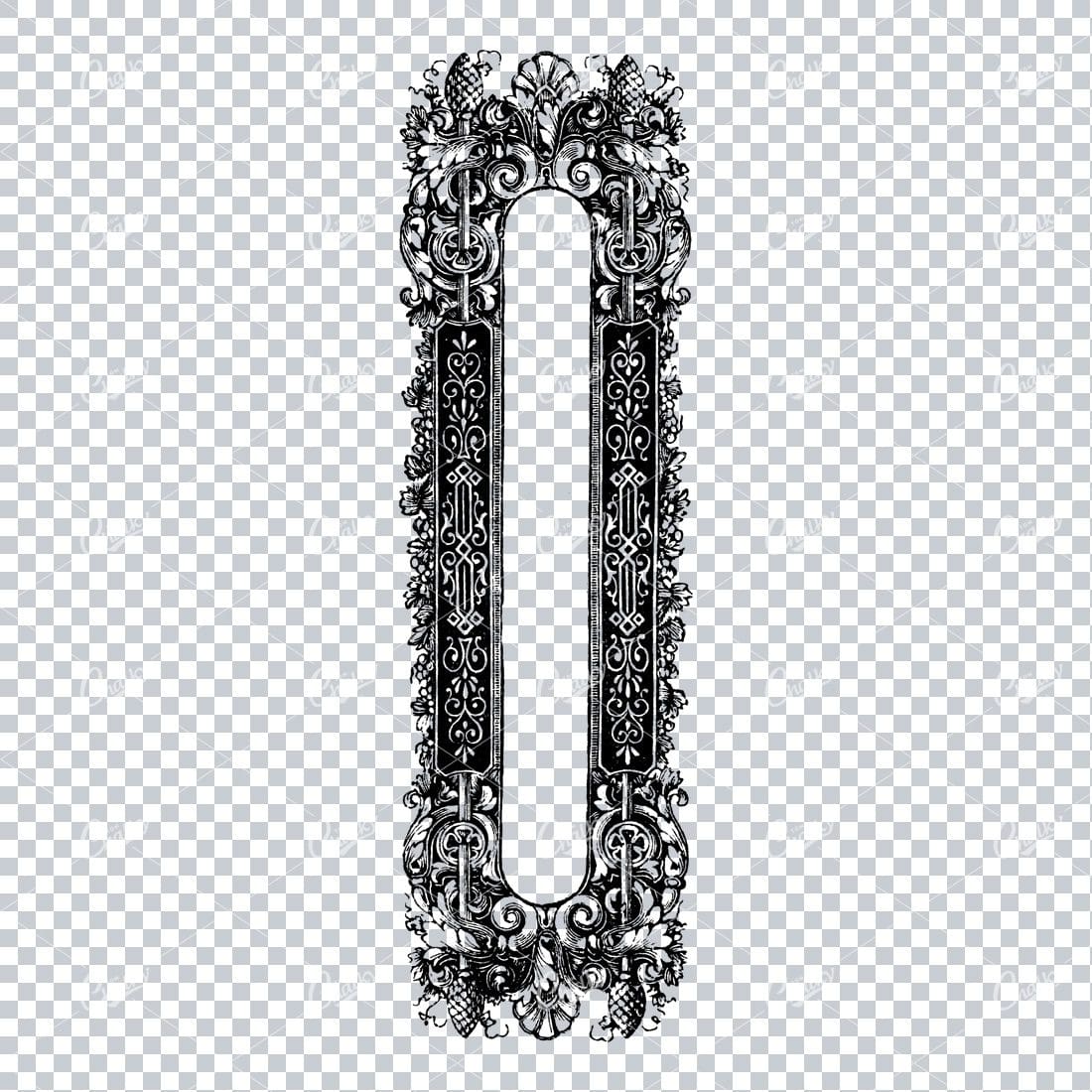 Decorative Vintage Illustration - Border / Frame Template No.4