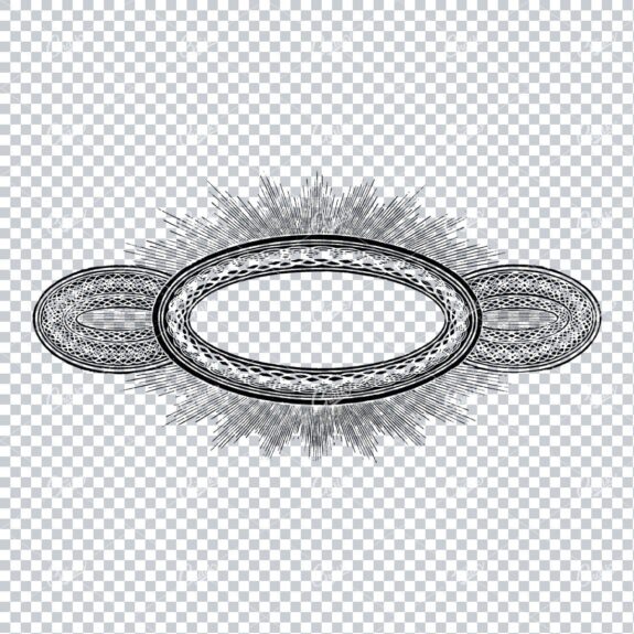 Decorative Vintage Illustration - Border / Frame Template No.6