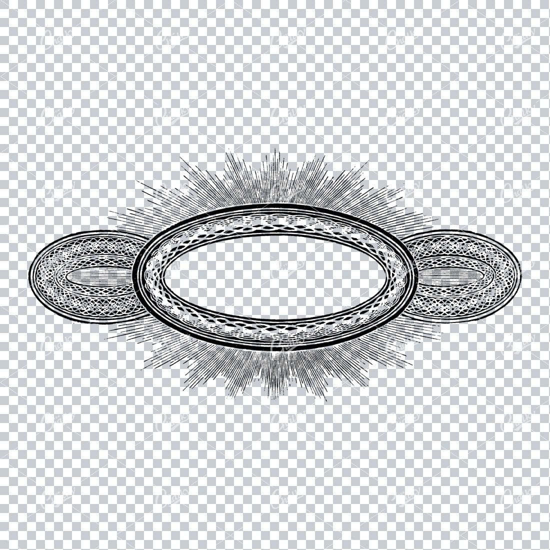 Decorative Vintage Illustration - Border / Frame Template No.6