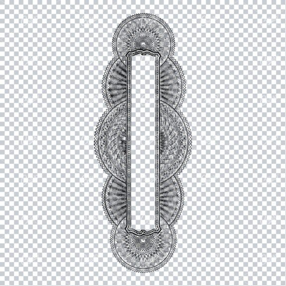 Decorative Vintage Illustration - Border / Frame Template No.8