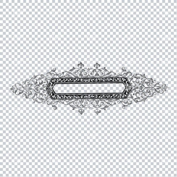 Decorative Vintage Illustration - Border / Frame Template No.11