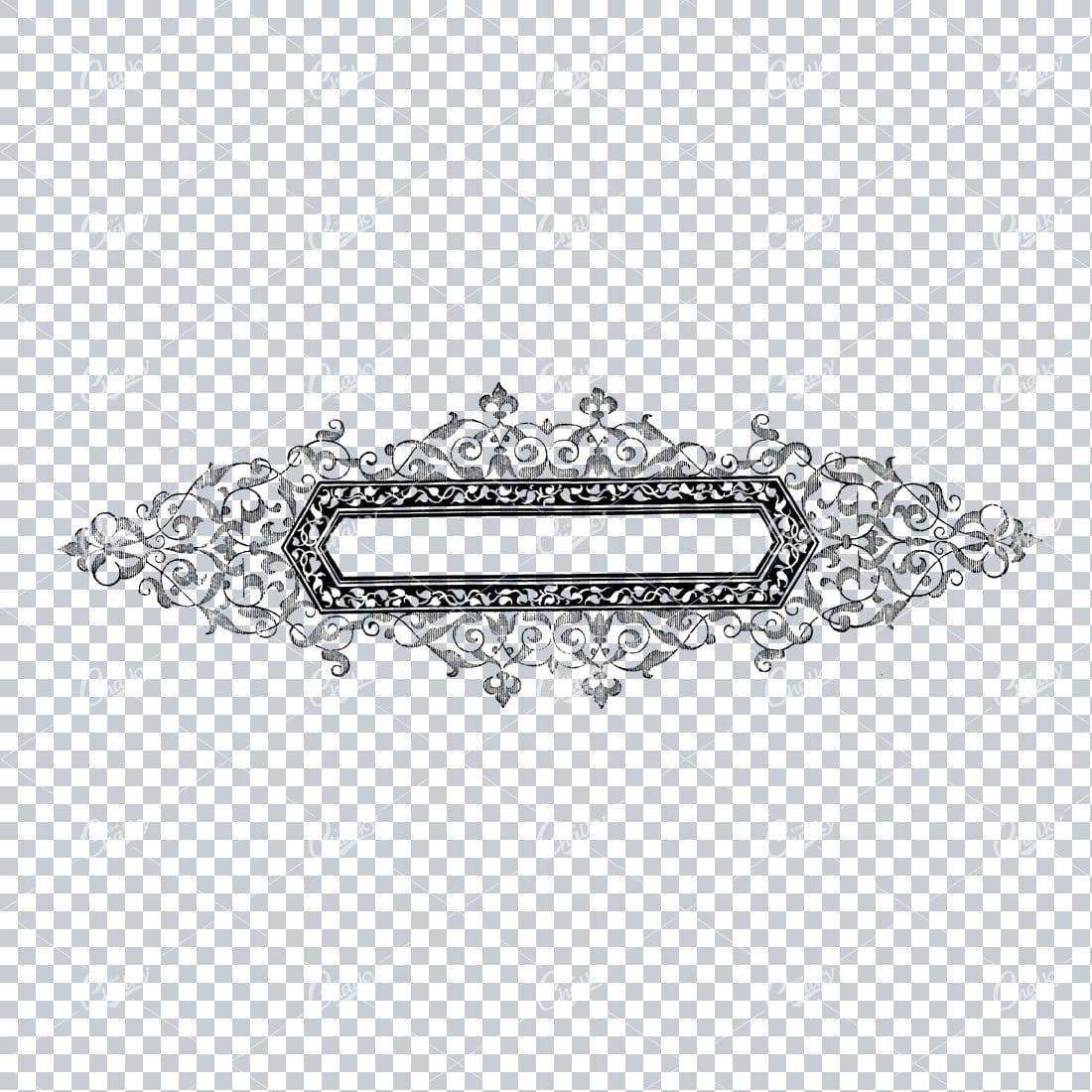 Decorative Vintage Illustration - Border / Frame Template No.11