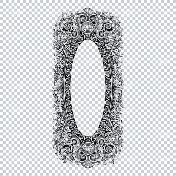 Decorative Vintage Illustration - Border / Frame Template No.13