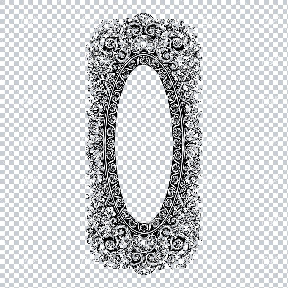 Decorative Vintage Illustration - Border / Frame Template No.13