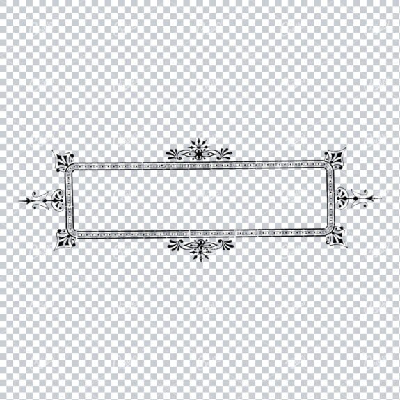 Decorative Vintage Illustration - Border / Frame Template No.15