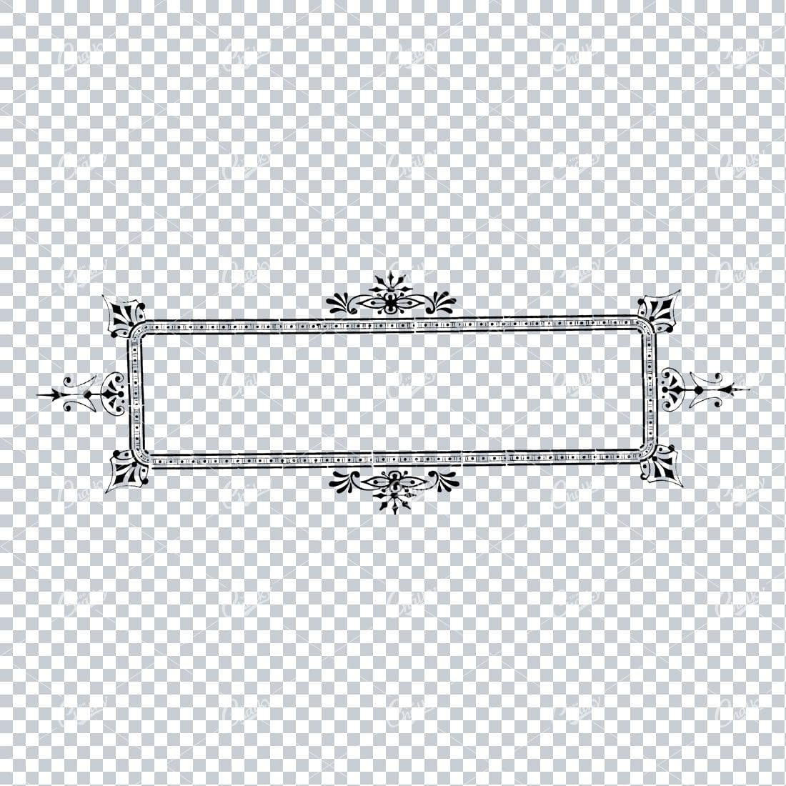 Decorative Vintage Illustration - Border / Frame Template No.15