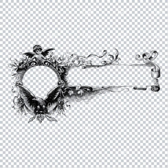 Decorative Vintage Illustration - Border / Frame Template No.16