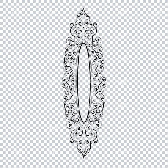 Decorative Vintage Illustration - Border / Frame Template No.19