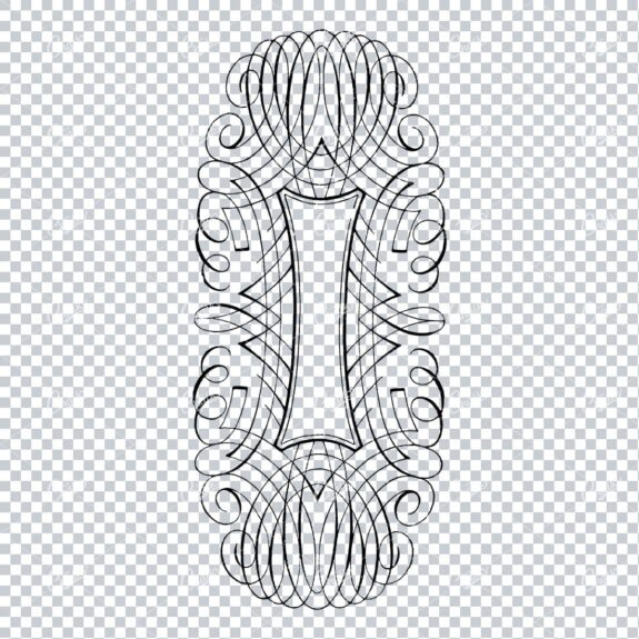 Decorative Vintage Illustration - Border / Frame Template No.20