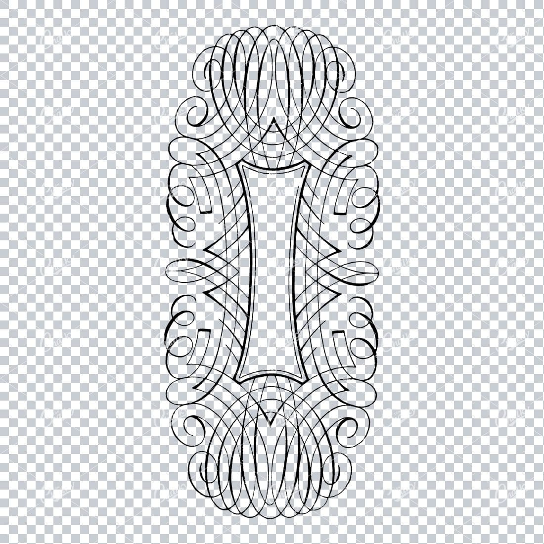 Decorative Vintage Illustration - Border / Frame Template No.20