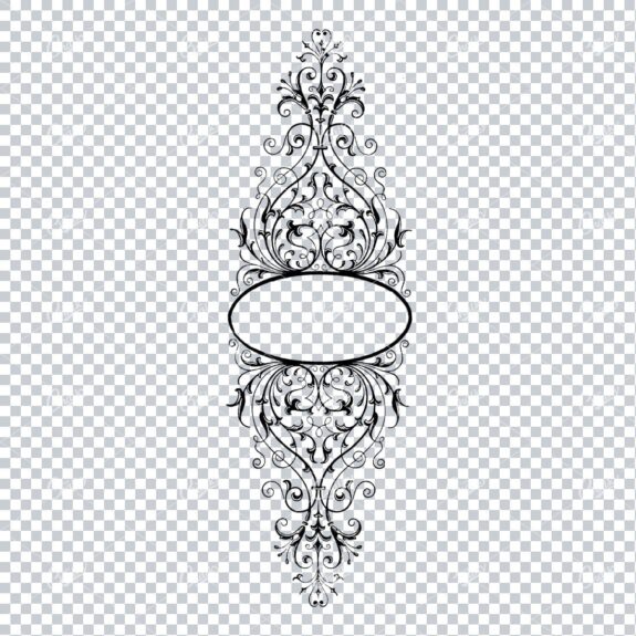 Decorative Vintage Illustration - Border / Frame Template No.21