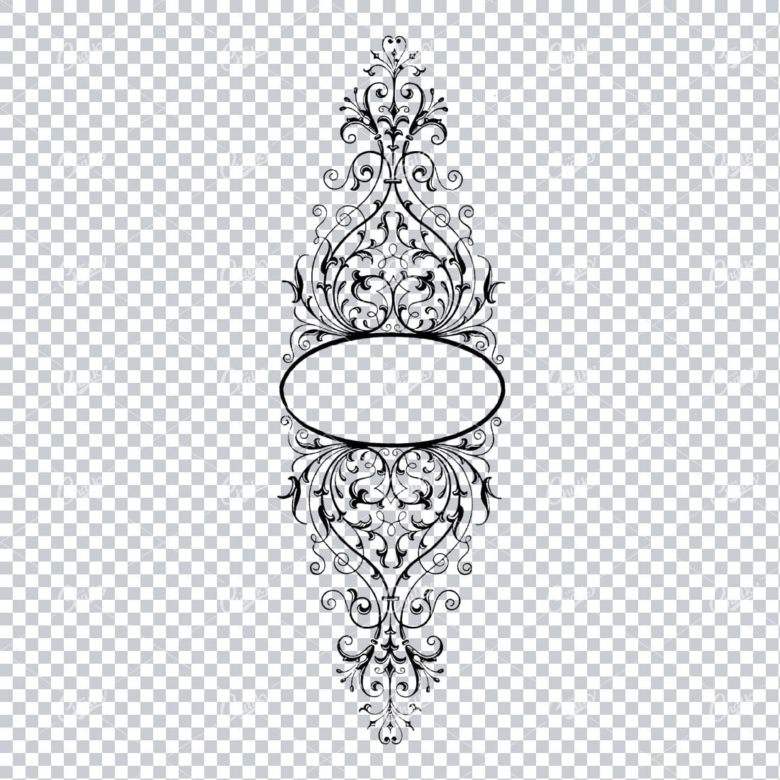 Decorative Vintage Illustration - Border / Frame Template No.21