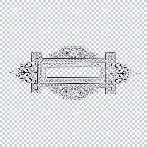 Decorative Vintage Illustration - Border / Frame Template No.22