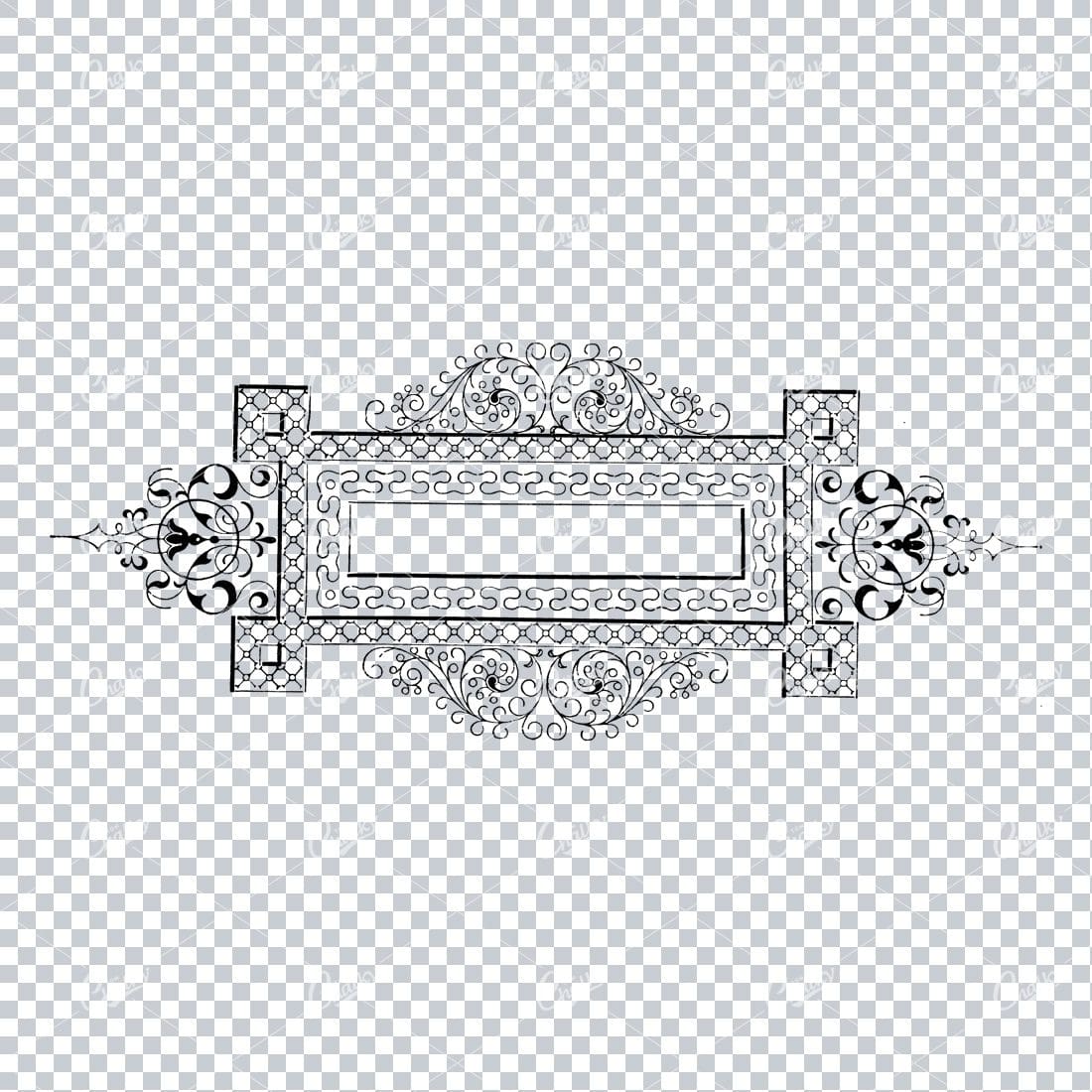 Decorative Vintage Illustration - Border / Frame Template No.22