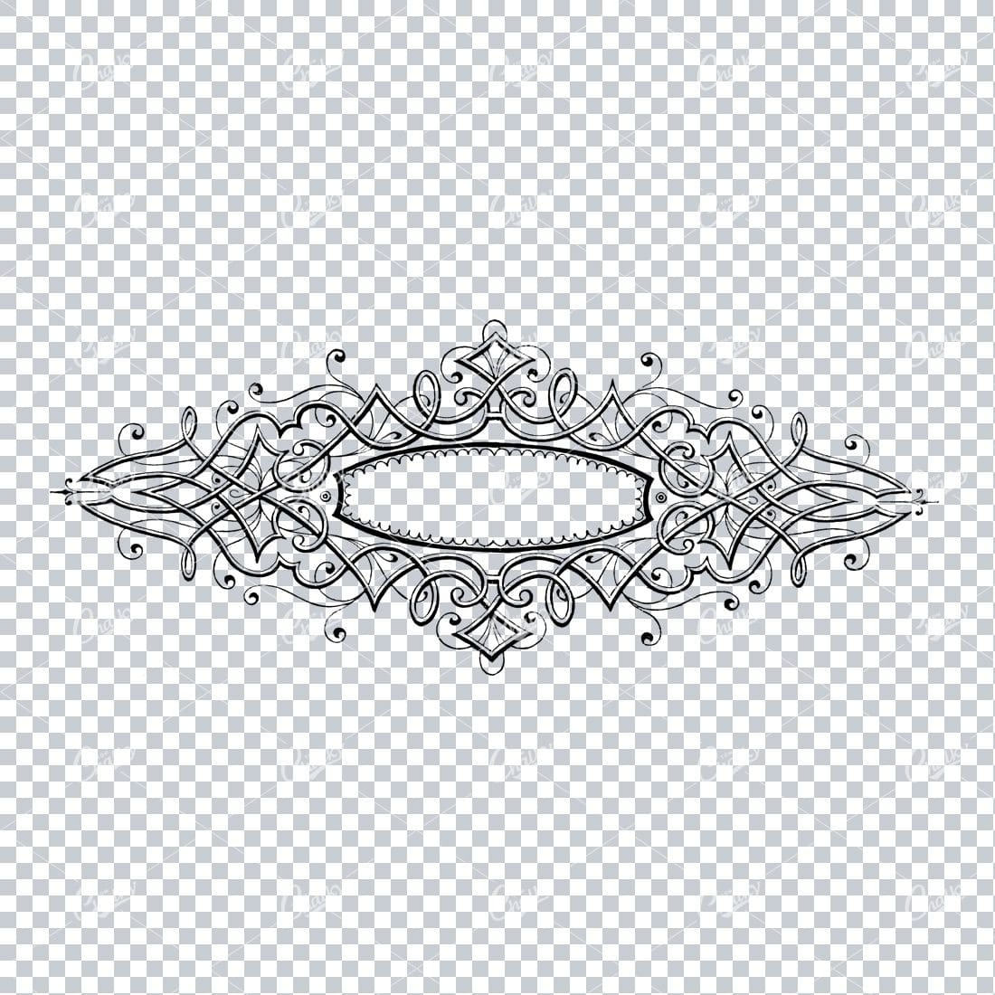 Decorative Vintage Illustration - Border / Frame Template No.23
