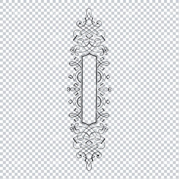 Decorative Vintage Illustration - Border / Frame Template No.25