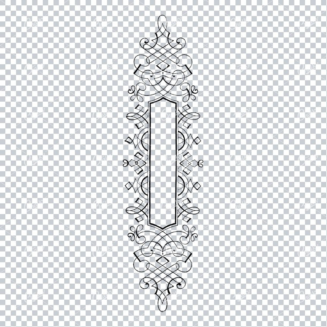 Decorative Vintage Illustration - Border / Frame Template No.25