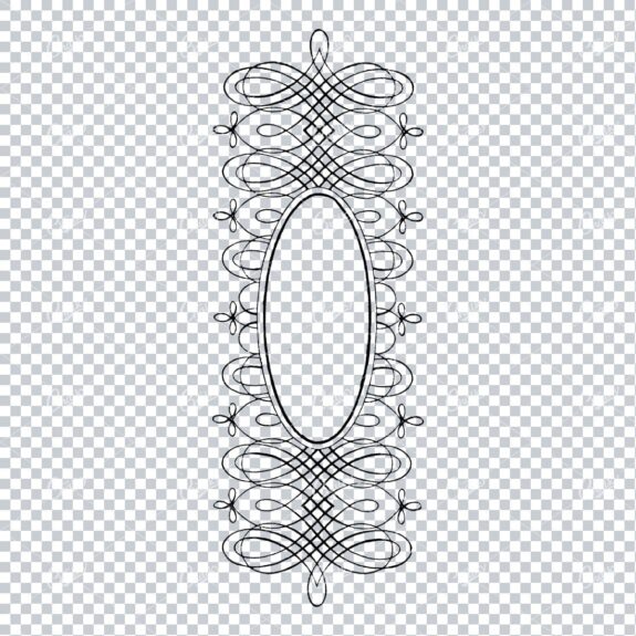Decorative Vintage Illustration - Border / Frame Template No.26