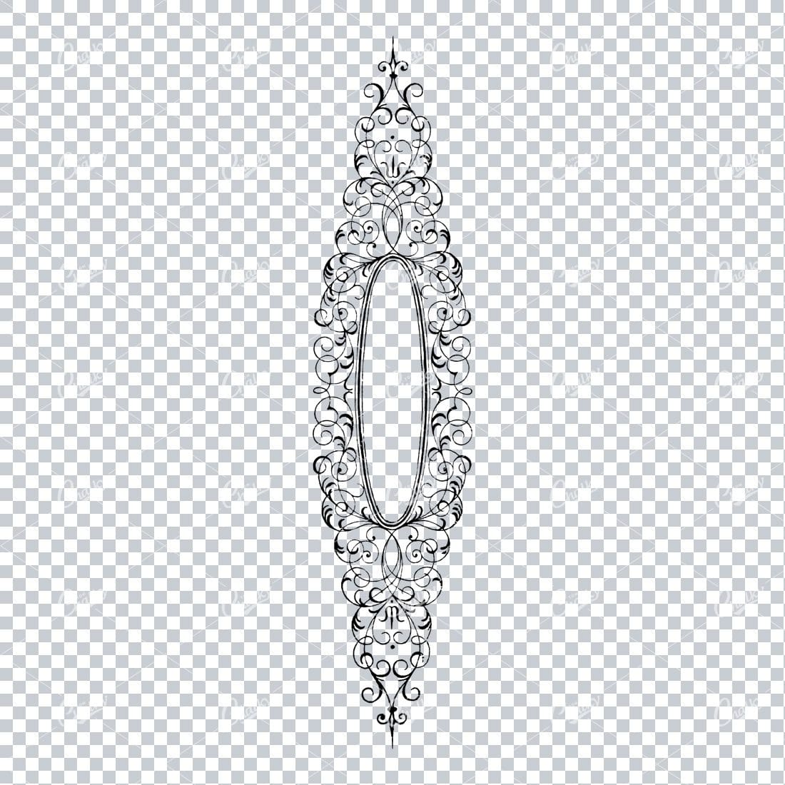 Decorative Vintage Illustration - Border / Frame Template No.27