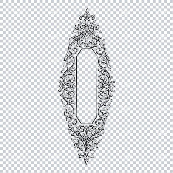 Decorative Vintage Illustration - Border / Frame Template No.28