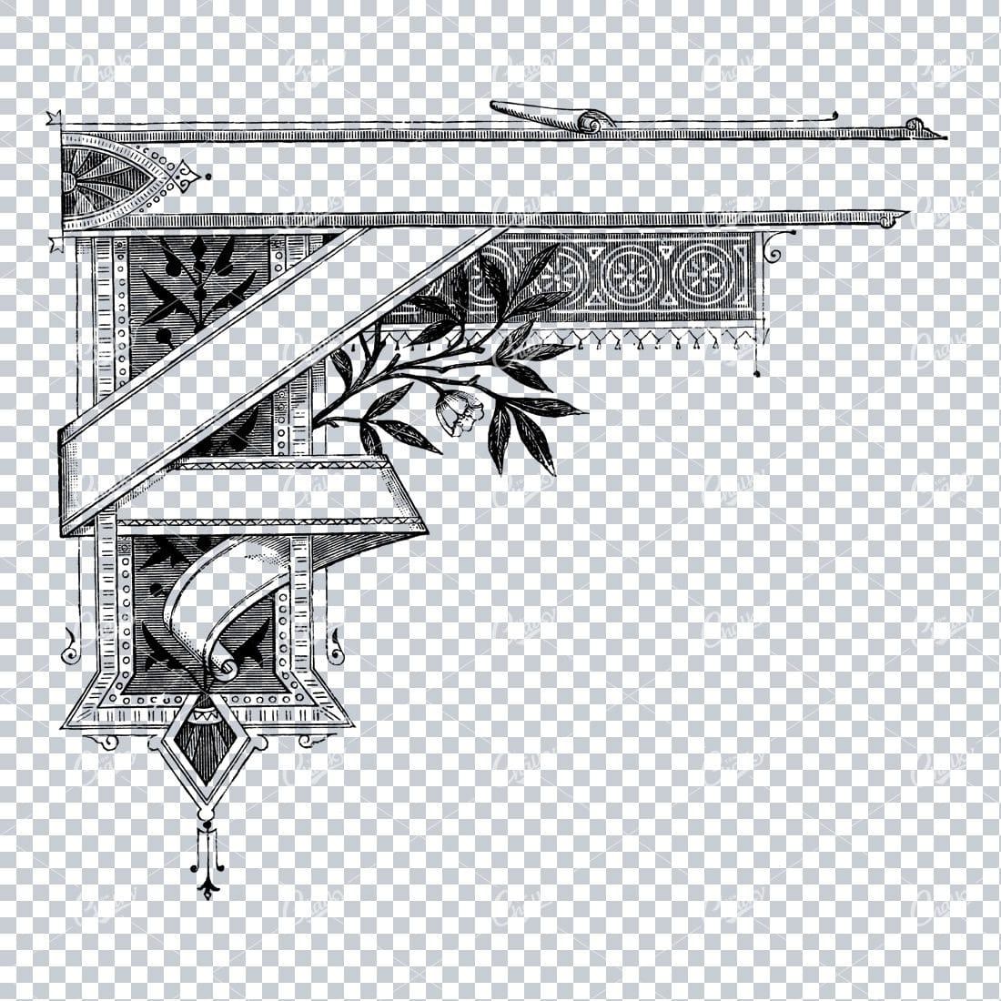 Decorative Vintage Illustration - Border / Frame Template No.30